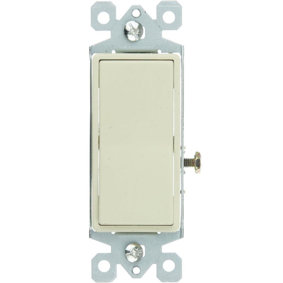 3 Way Grounded Wall Rocker Switch 5 Amp 120 Volts Ivory
