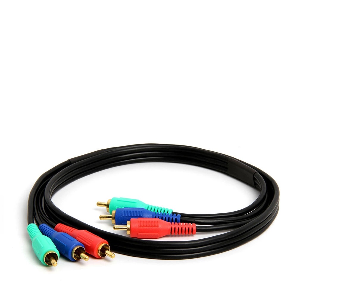 3-RCA Male to 3RCA Male RGB Component Video Cable HDTV - 6 FT