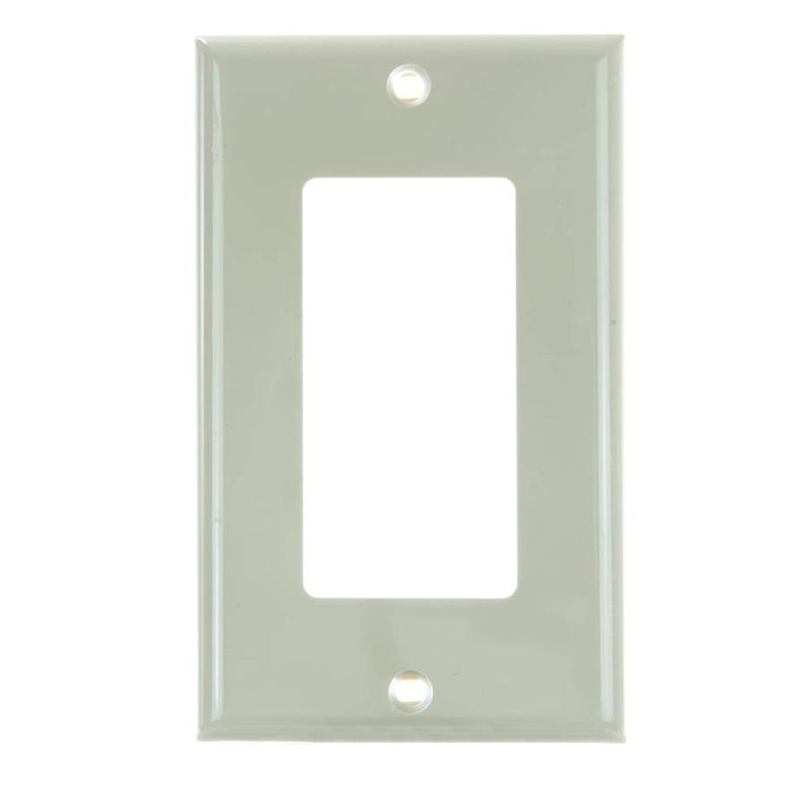 1 Gang Decorative Switch and Receptacle Plate, Ivory