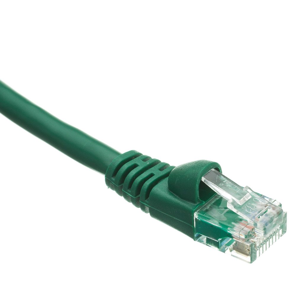 Snagless 50 Ft Cat5e Green Ethernet Patch Cable