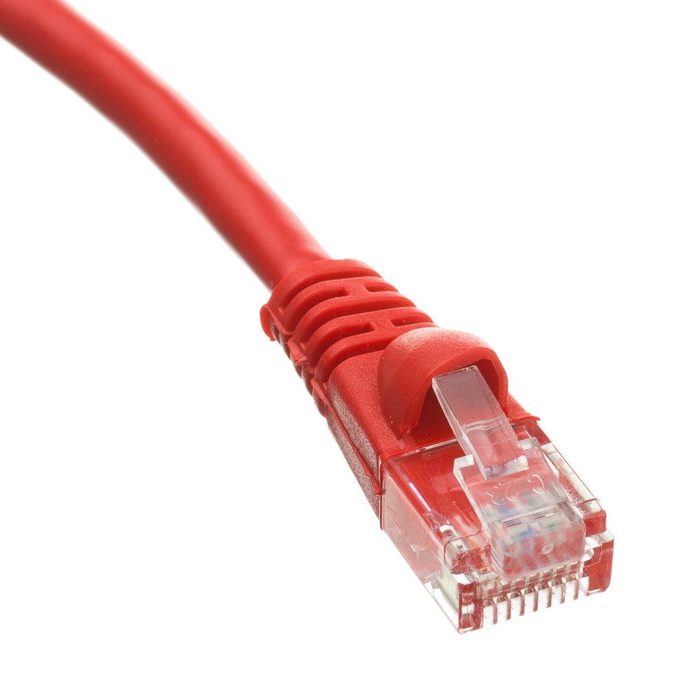 Snagless 200 Ft Cat5e Red Ethernet Patch Cable