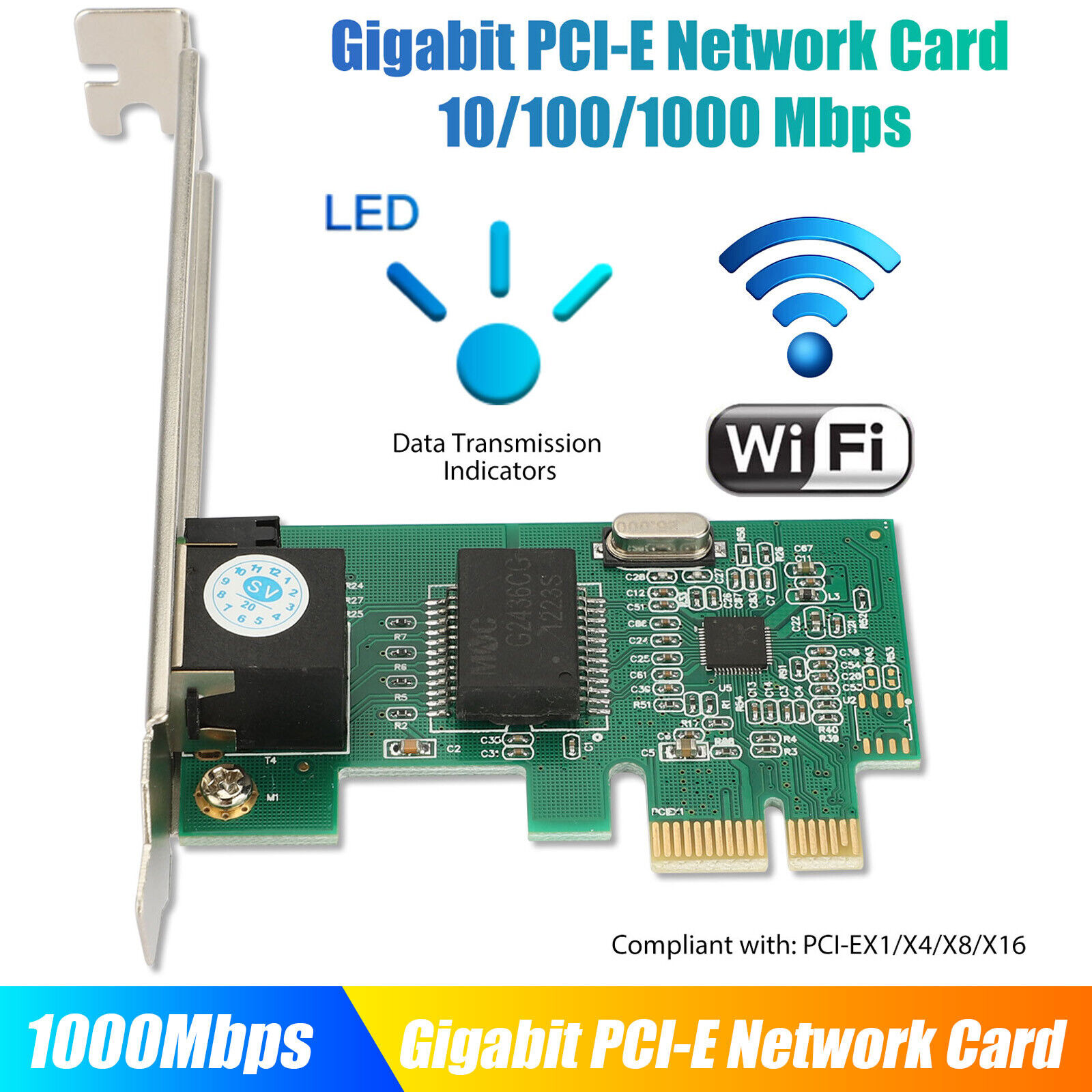 Gigabit Ethernet LAN PCI-E PCI Express Network Controller Card