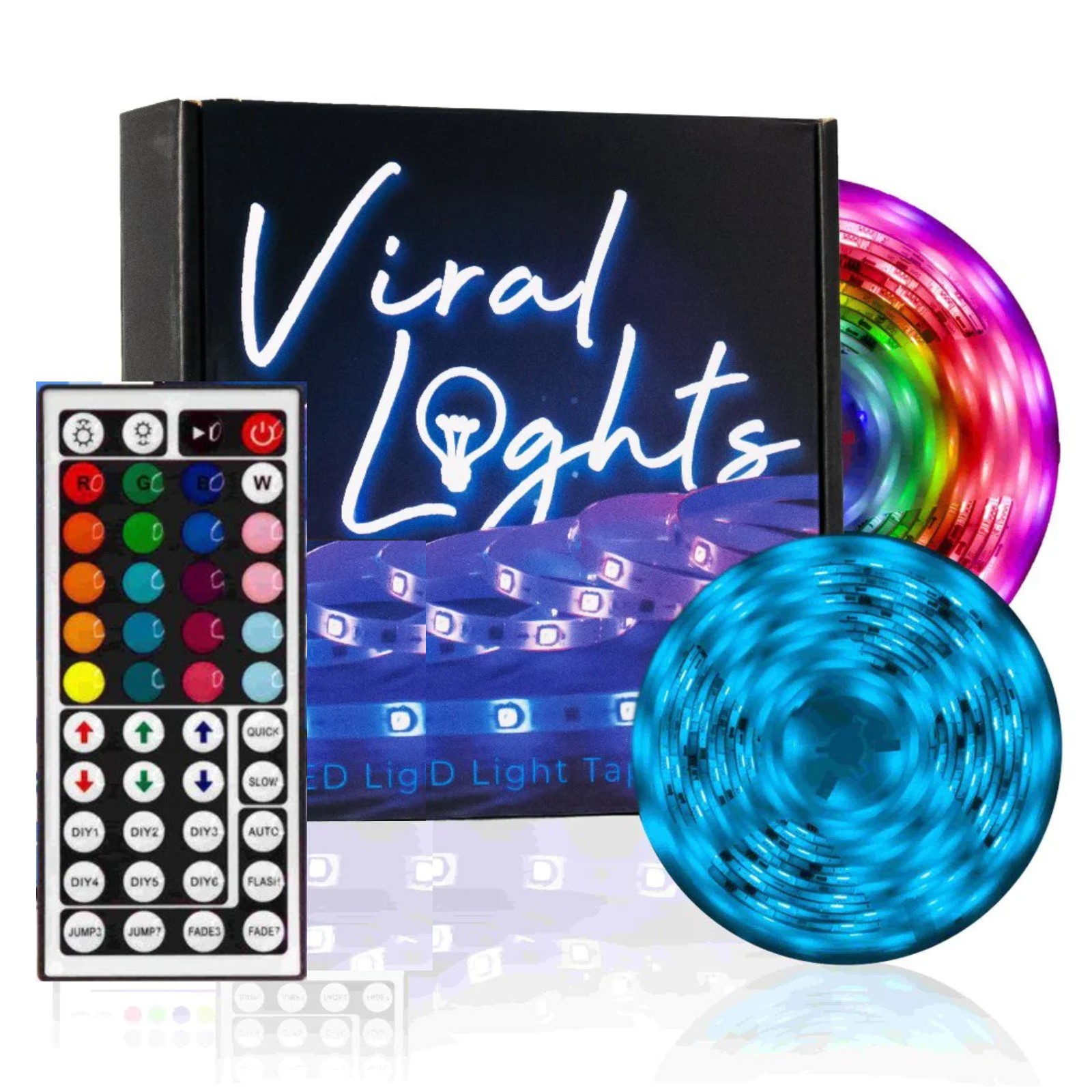 LED Light Tape 50 feet Color Changing LED Strip Lights Remote