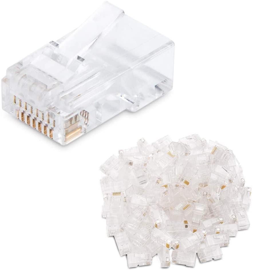 25 Pc RJ45 Modular CAT6 CAT5E 8P8C Network Cable LAN Connector 25 Pc RJ45 Modular CAT6 CAT5E 8P8C Network Cable LAN Connector