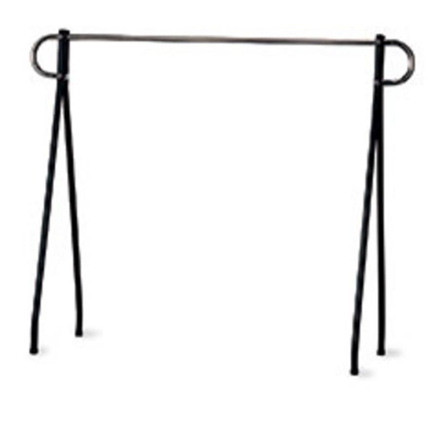 60 x 48 inch Black & Chrome Single-Rail Clothing Rack 60 x 48 inch Black & Chrome Single-Rail Clothing Rack