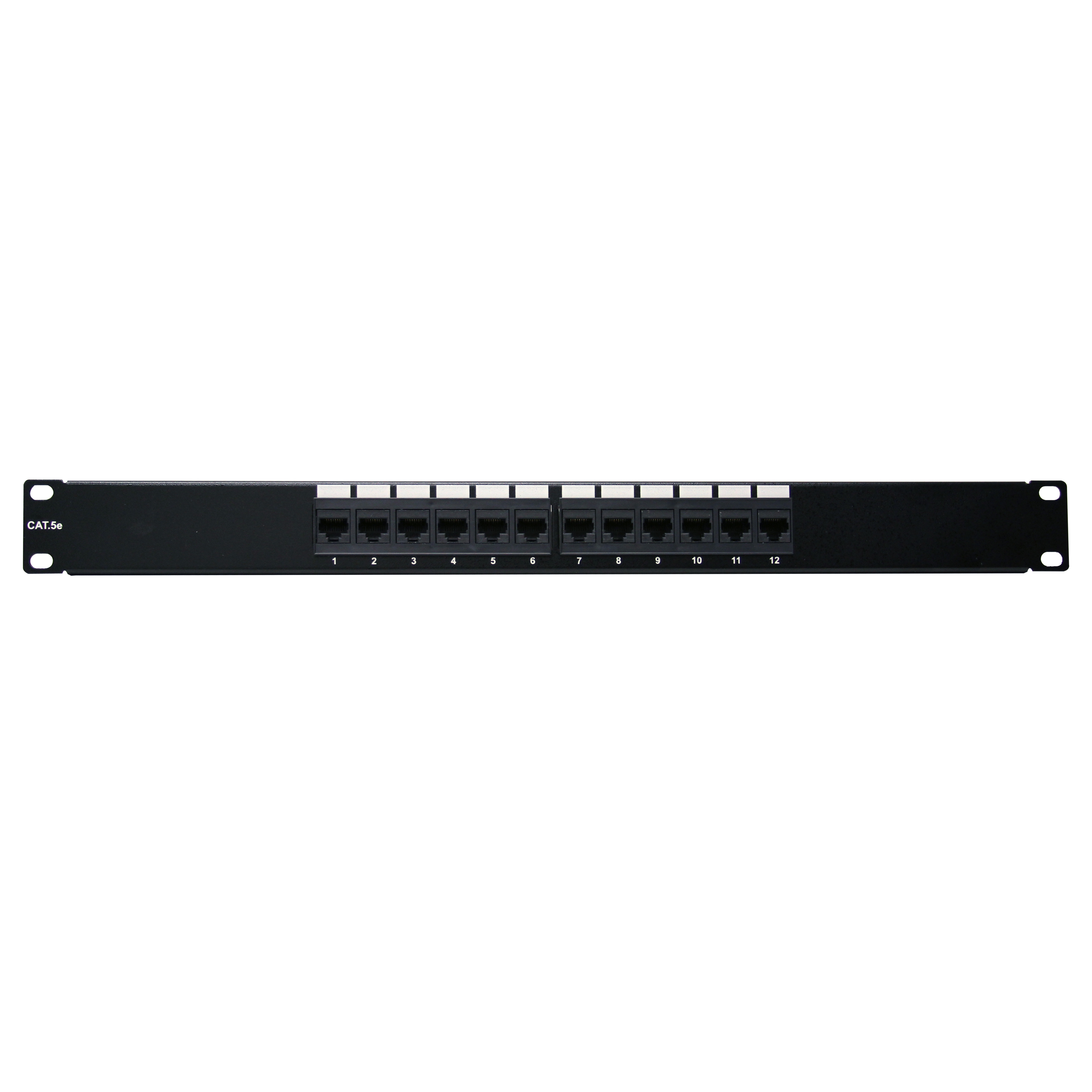 1U Rackmount 12 port Cat5e Patch Panel, Horizontal 1U Rackmount 12 port Cat5e Patch Panel, Horizontal