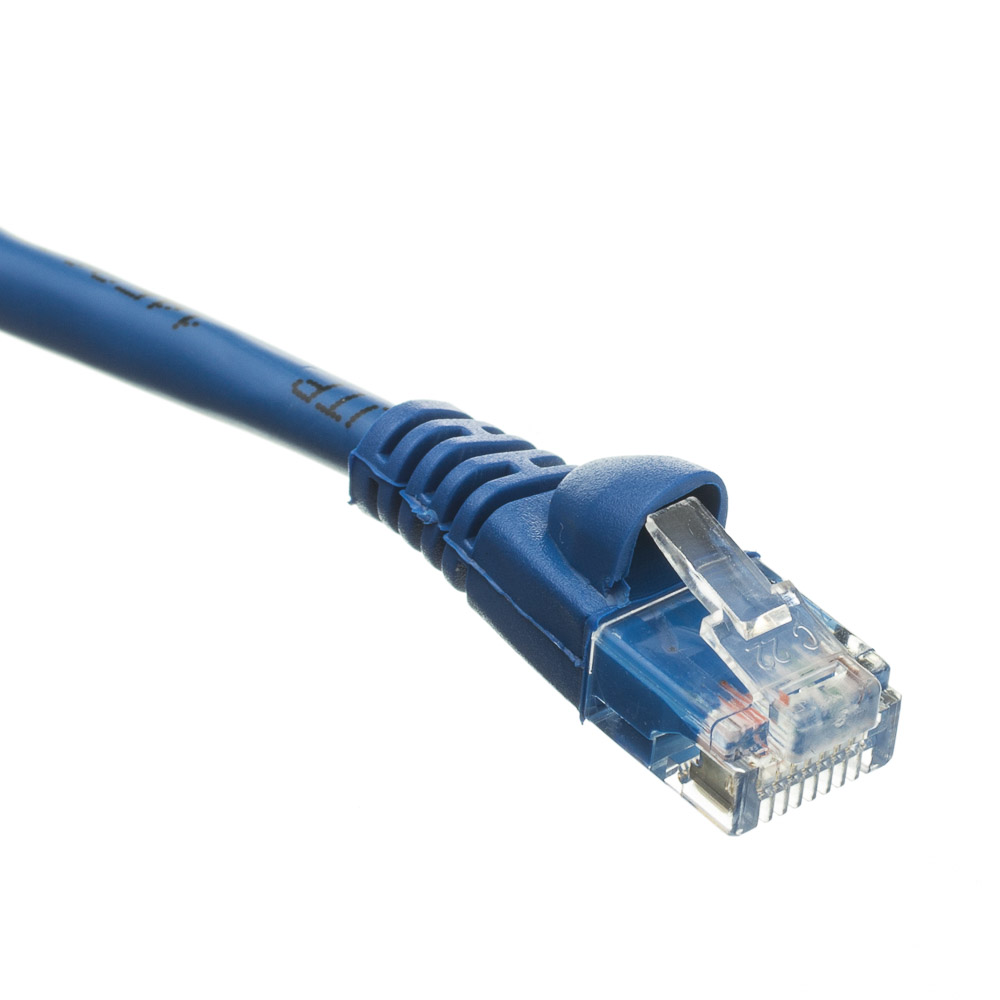 Snagless 75 Ft Cat5e Blue Ethernet Patch Cable