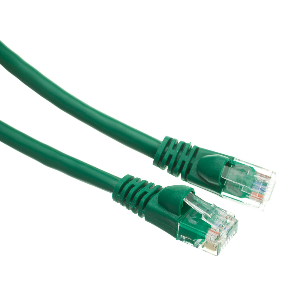 2ft Cat6a Green Ethernet Network Patch Cable, 10 Gb, Molded Boot 2ft Cat6a Green Ethernet Network Patch Cable, 10 Gb, Molded Boot