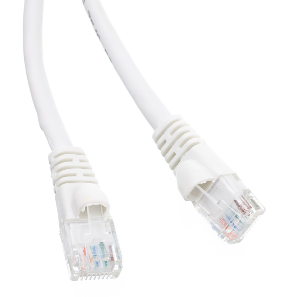 6 Foot Cat6 White Ethernet RJ45 Network Patch Cable Snagless 6 Foot Cat6 White Ethernet RJ45 Network Patch Cable Snagless