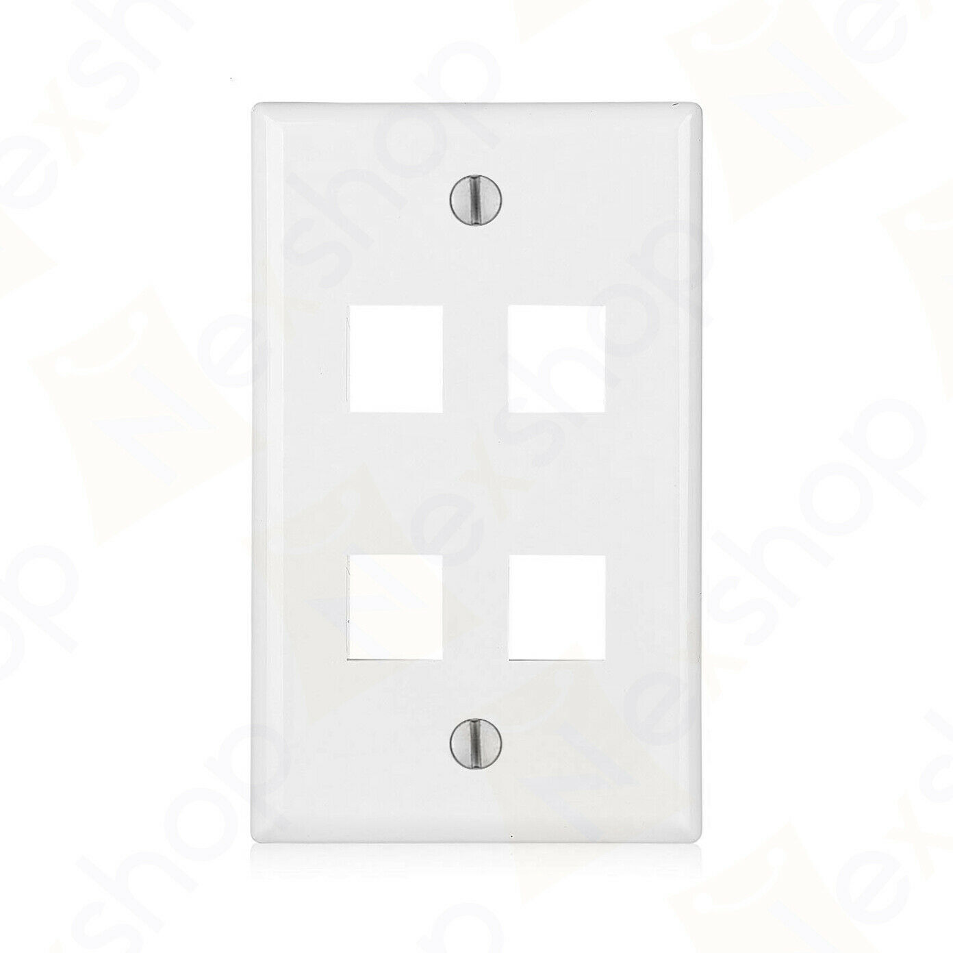 Keystone Jack RJ45 CAT Network Wall Plate 4 Port Keystone Jack RJ45 CAT Network Wall Plate 4 Port