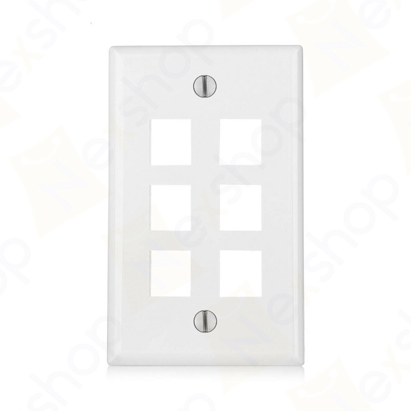 Keystone Jack RJ45 CAT Network Wall Plate 6 Port Keystone Jack RJ45 CAT Network Wall Plate 6 Port