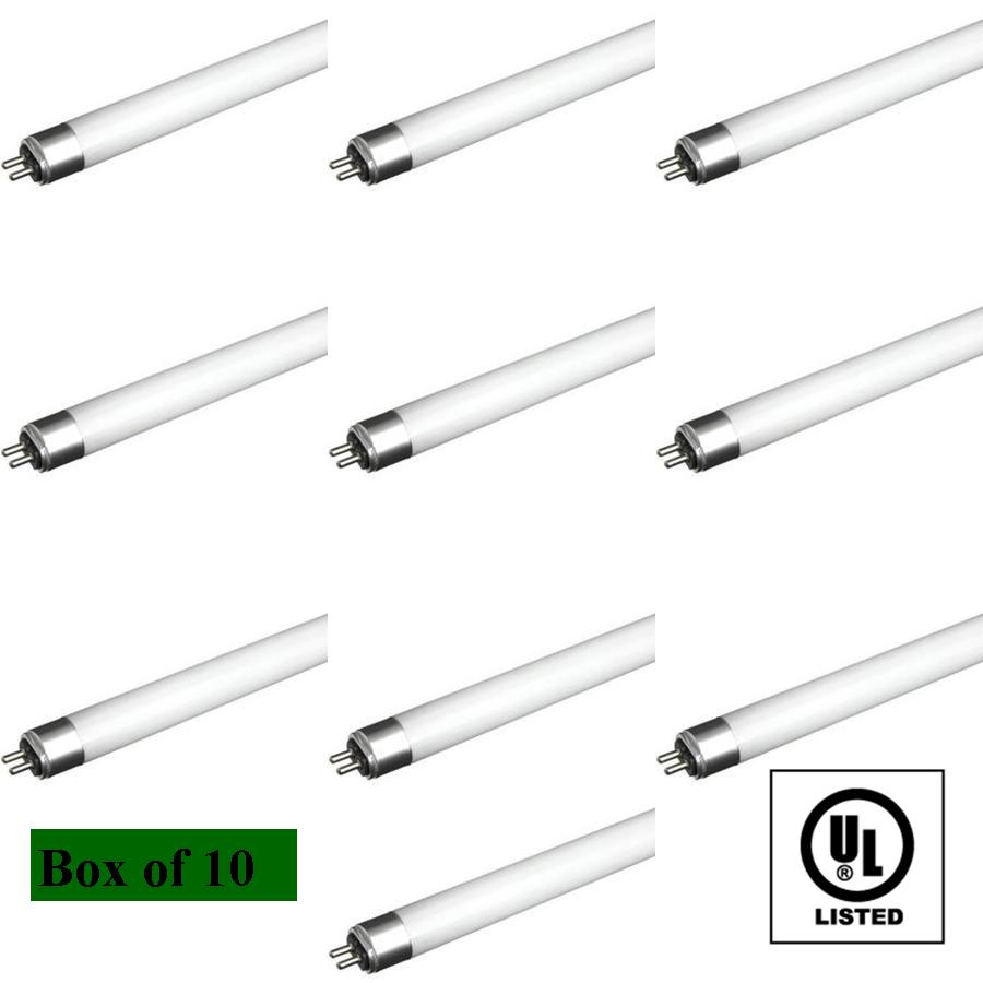 Box of 10 T5 LED Fluorescent Tube Replacement Daylight 6500K