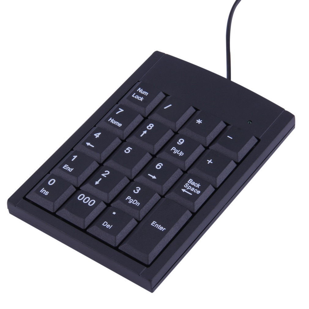 USB 19 keys Numeric Number Num Pad Keypad Keyboard for PC DEVICE
