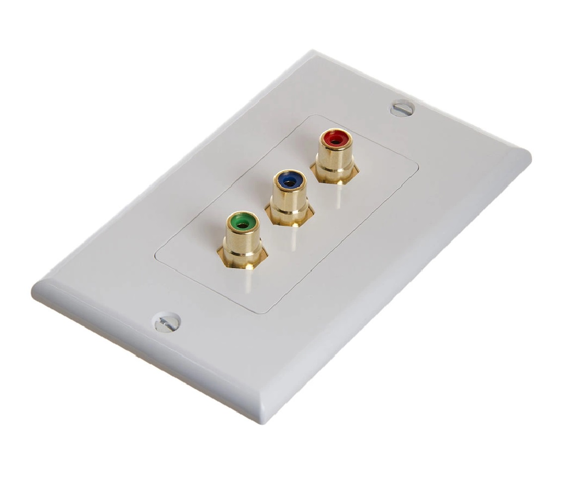 Gold Plated RCA 3 RGB Component Video 1080P Full HD Gold Plated RCA 3 RGB Component Video 1080P Full HD
